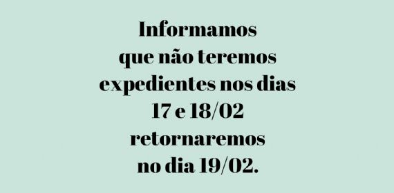 Comunicado sobre expediente Secc no Carnaval